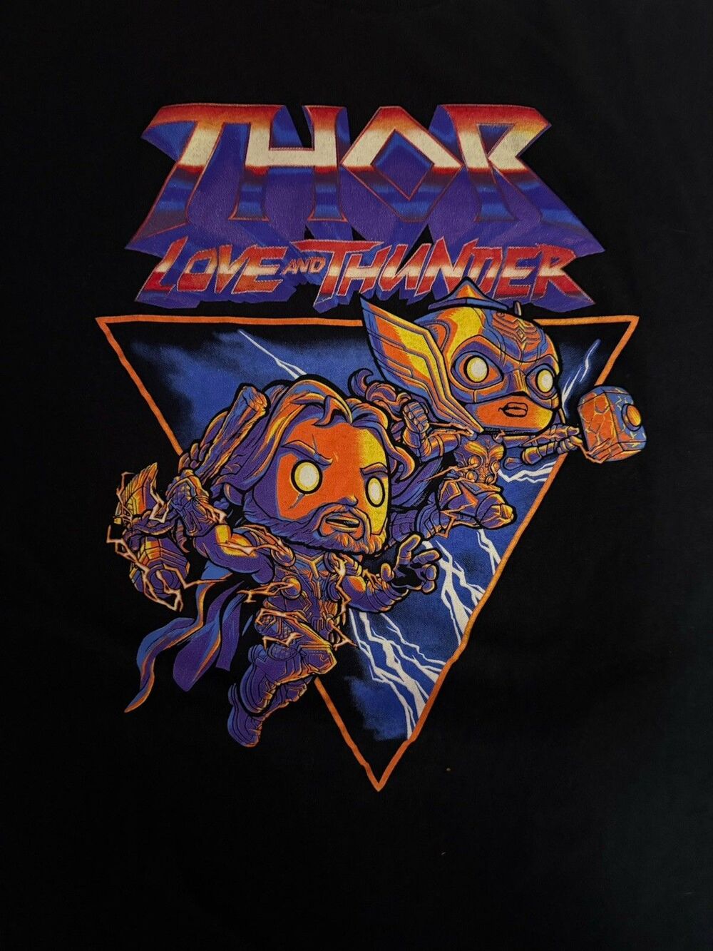 Thor Love and Thunder Funko Pop T-Shirt Mens XXL Black Graphic Tee